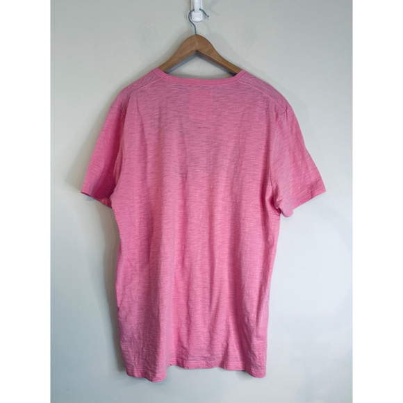 Ted Baker Embroidered 1988 Pink Cotton Crew Neck T'Shirt Men's Size 6 XL - Picture 2 of 11